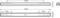 Rysunek techniczny prostokątnego obiektu z wymiarami: długość 1552 mm, szerokość 91 mm, wysokość 102 mm. Zawiera widok z boku i widok z góry.