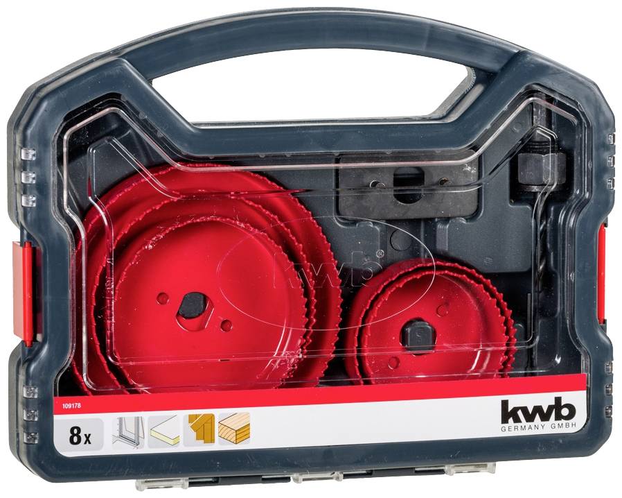 Набір діркових пил kwb 109178 8 шт.