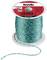 Szpula z zielono-białym, platanym sznurem, o grubości 1,2 mm i długości 100 m. Opakowanie zawiera markę 'kwb' oraz informacje o zastosowaniu.