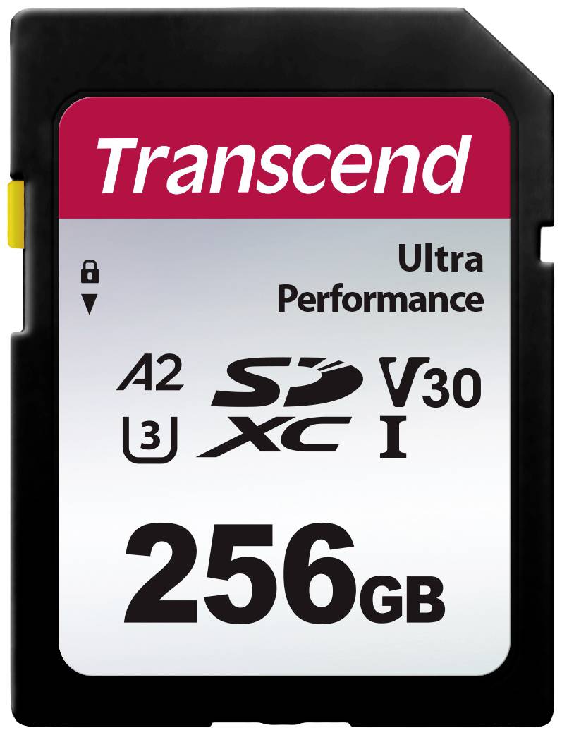 Карта пам'яті Transcend TS64GSDC340S SDXC 256 ГБ, клас продуктивності A1, клас продуктивності A2, клас швидкості відео v30, UHS-кл