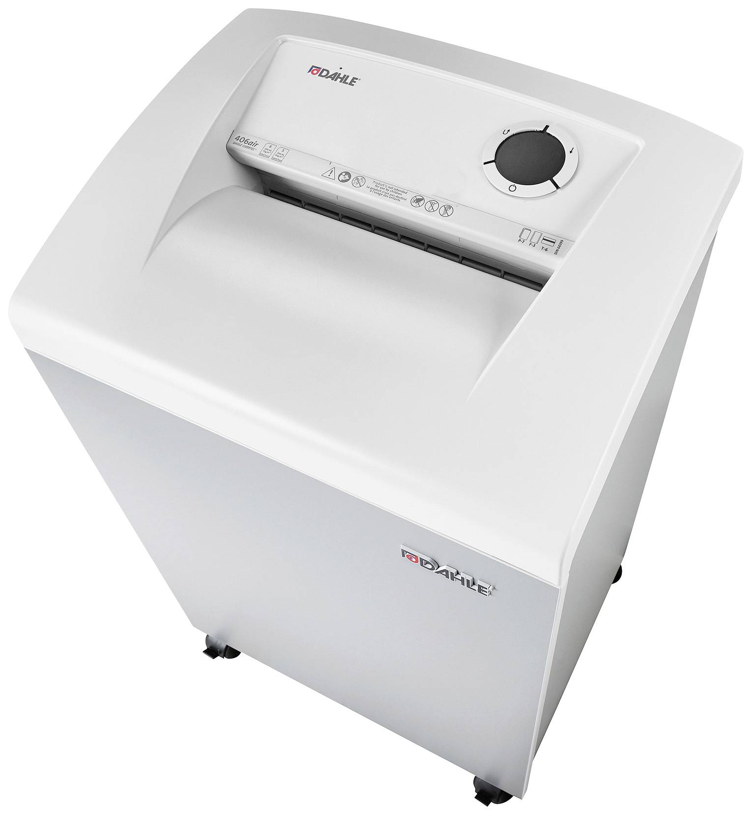 Dahle 406 Air Shredder 19 аркушів. Нарізання на дрібні шматочки. 4 x 40 мм P-4 60 l Також знищує канцелярські скріпки та скоби
