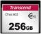 Karta pamięci CFast firmy Transcend o pojemności 256 GB, model CFast 602.