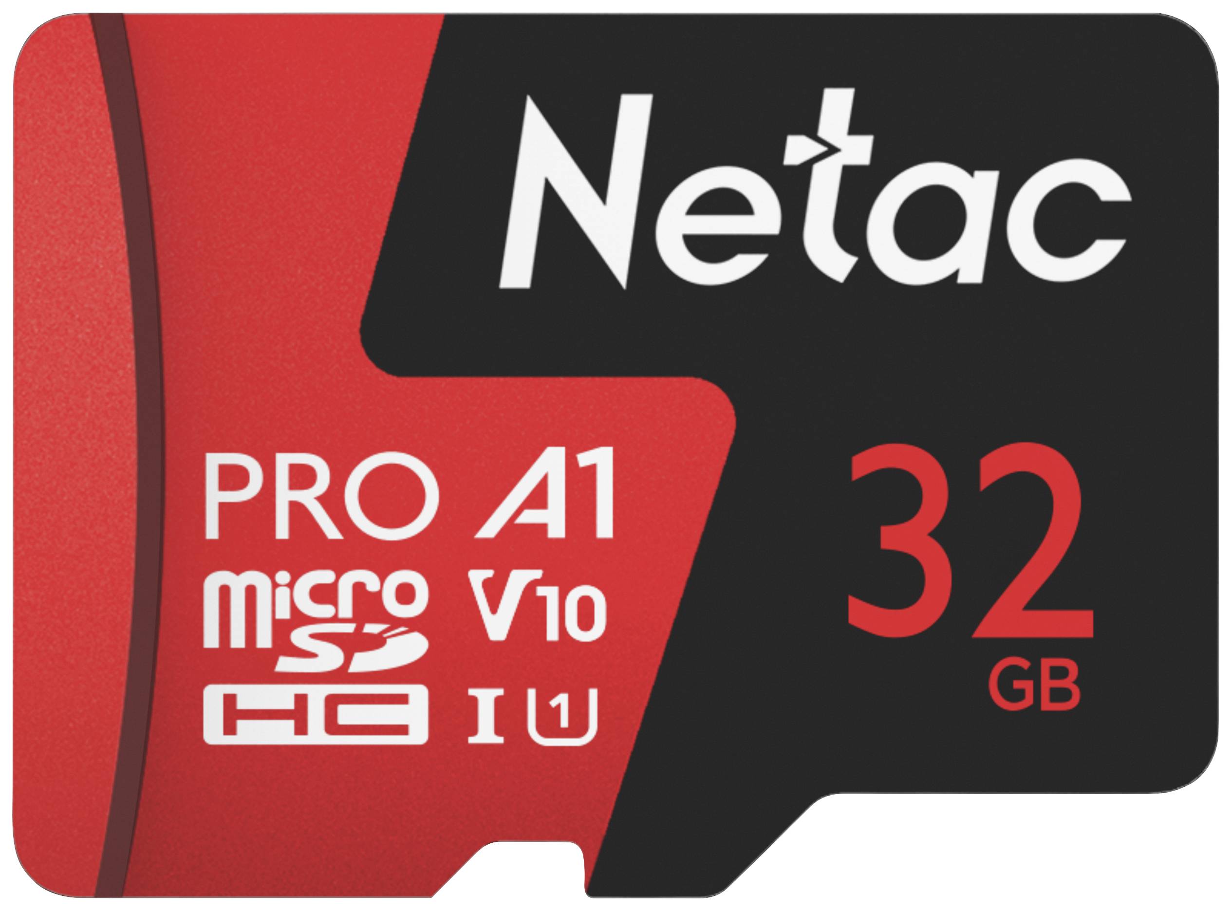Karta microSDHC Netac 32 GB, Pro A1, V10, U1.