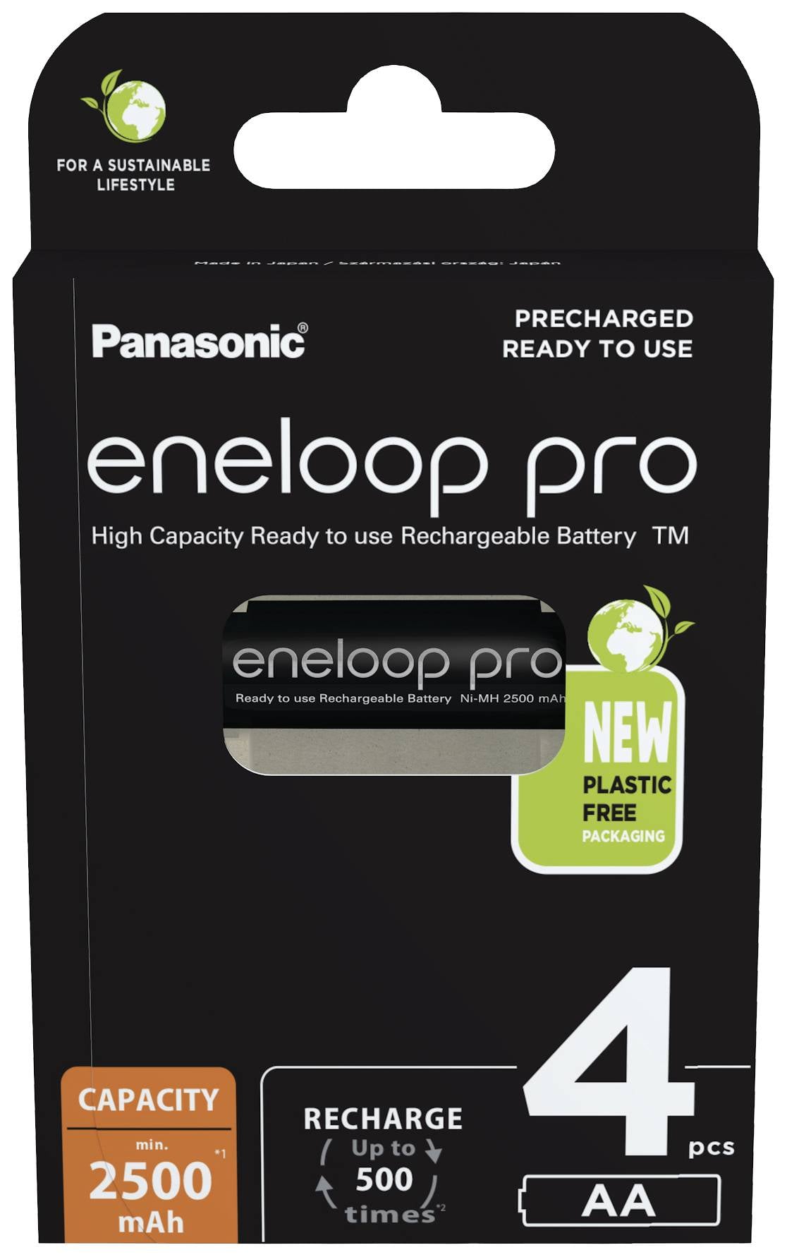 AA/R06 eneloop eneloop pro HR06 акумулятор 52333199, NiMH, 2500 mAh, 1.2 V, 4 шт.