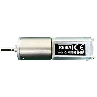 Mały silnik elektryczny w metalowej obudowie. Etykieta wskazuje numer modelu 'JG1004-E24MR' oraz znak CE.
