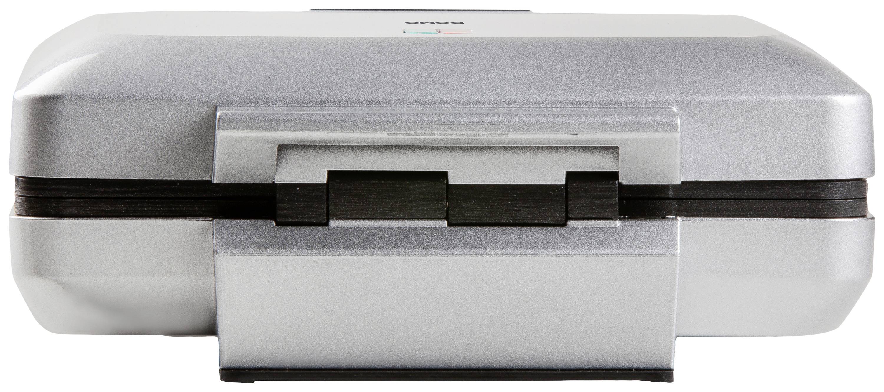 Вафельниця DOMO DO9250W, антипригарне покриття, індикатор, складна срібляста