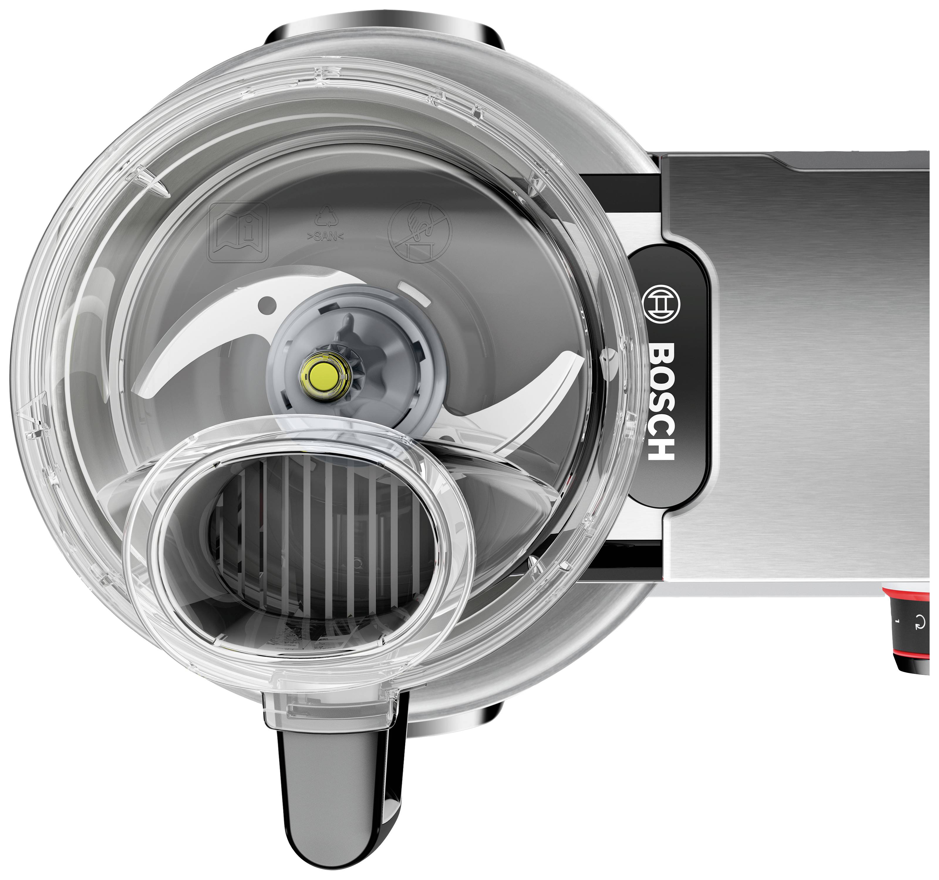 Bosch Haushalt MUZ9VLP1 Шніцельниця, прозора, сіра