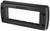 Czarny, prostokątny ramka z tworzywa sztucznego z czterema punktami mocowania. Odpowiednia do montażu w urządzeniach elektronicznych.