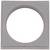Szara kwadratowa pokrywa z okrągłym wycięciem pośrodku, prawdopodobnie przeznaczona dla elementów elektrycznych. Brak dalszych widocznych szczegółów.