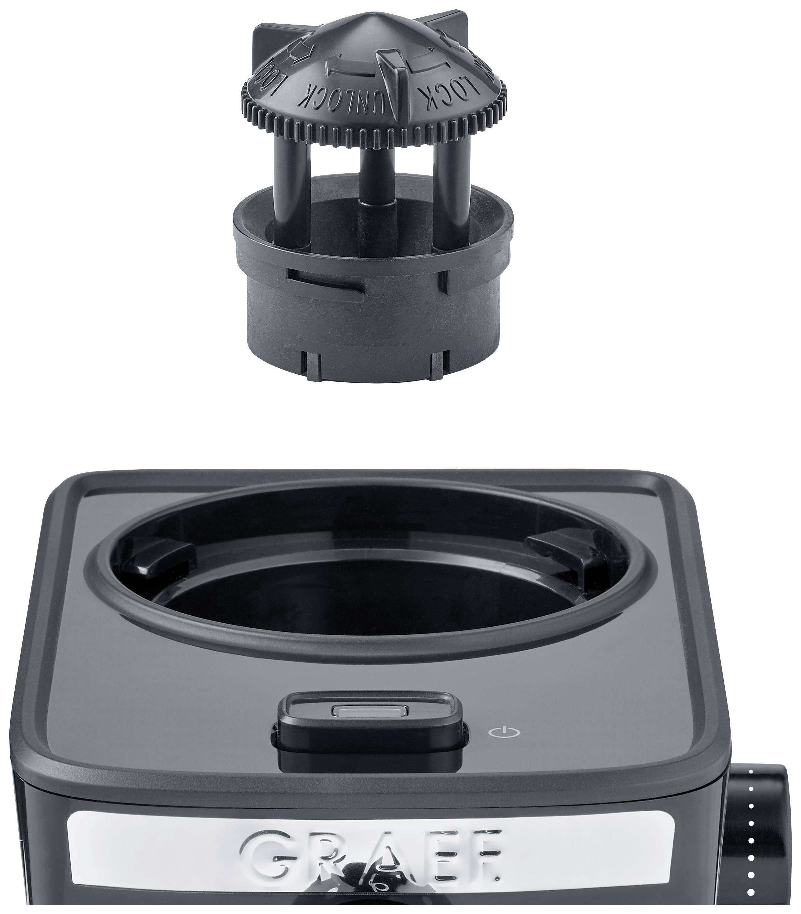 Кавомолка Graef CM252 CM252EU, чорна, з нержавіючої сталі, жернова