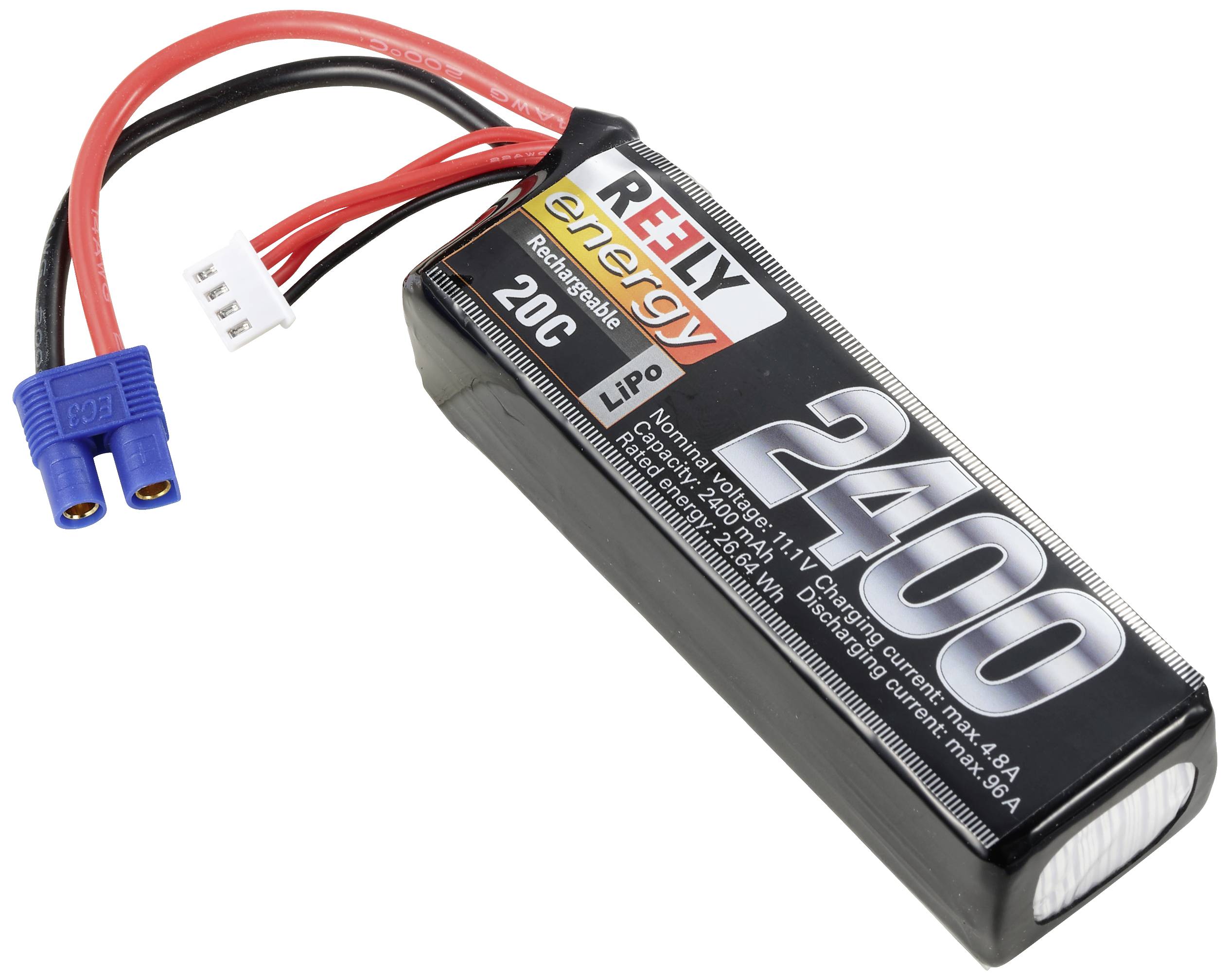 Акумуляторний блок Reely Softcase EC3 11.1V 2400mAh 20C LiPo