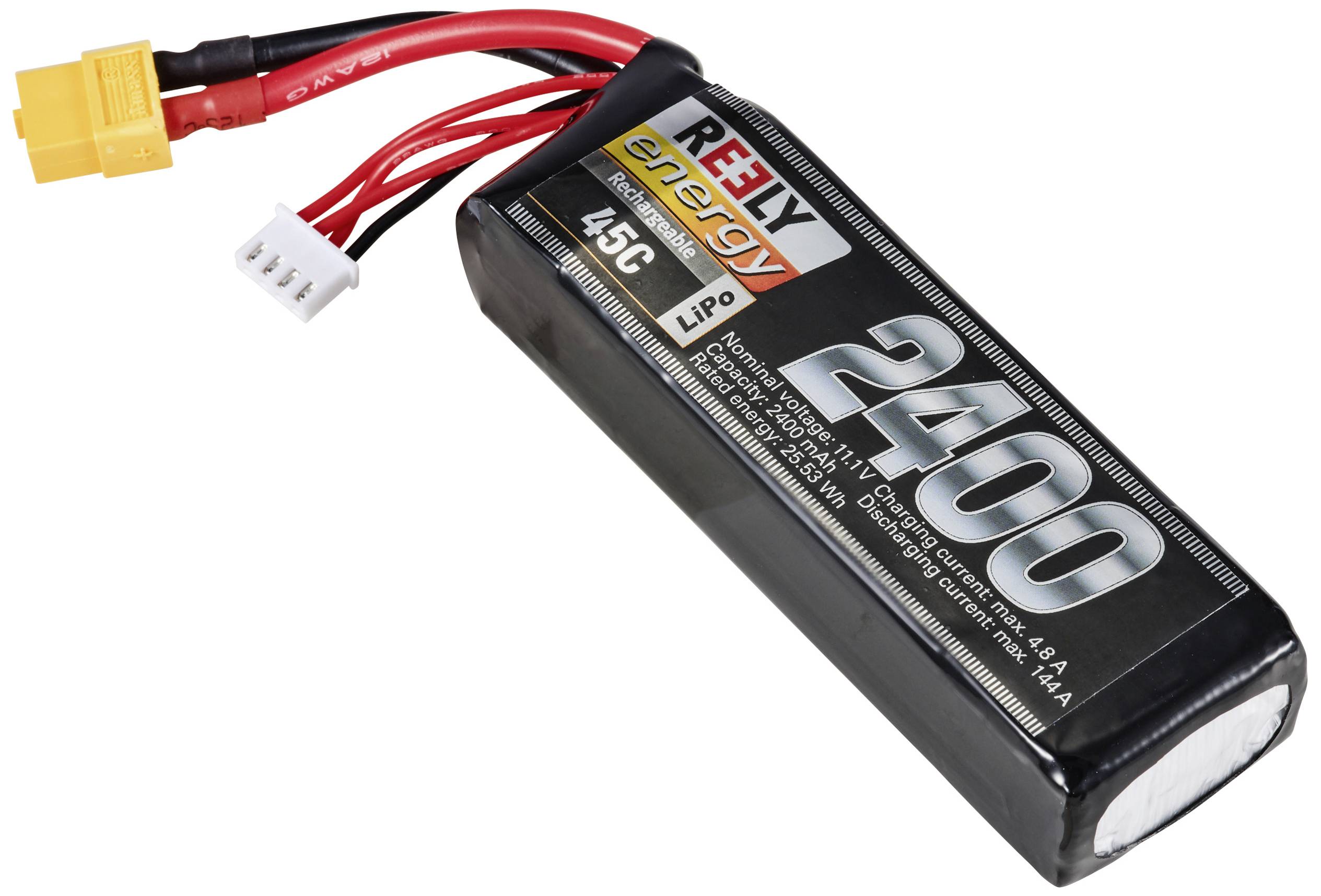 Акумуляторний блок (LiPo) 11.1V 2400mAh 45C Reely Softcase XT60H