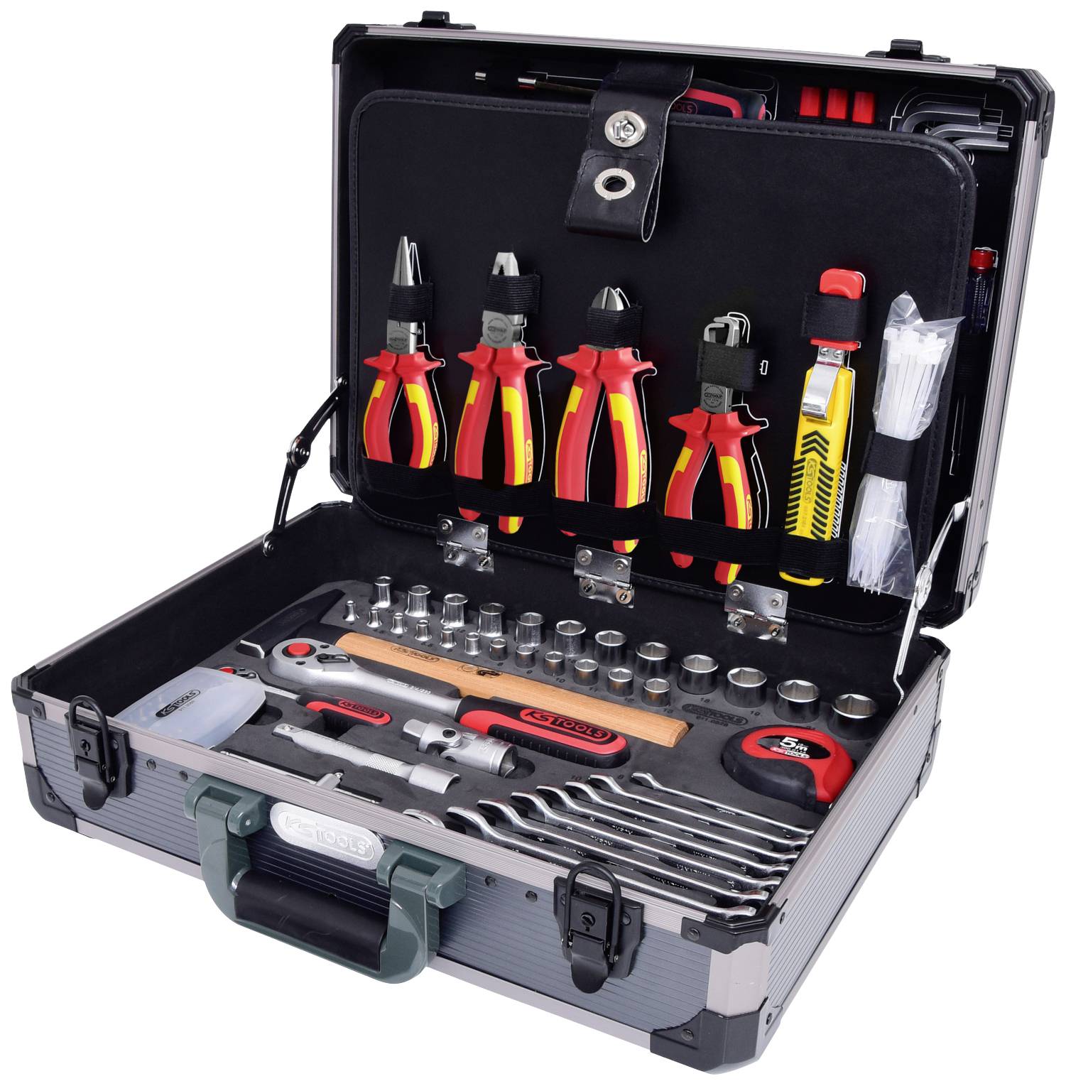 KS Tools 911.0628 911.0628 Zestaw narzędzi dla elektryków w walizce