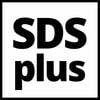 'SDS plus' czarną czcionką na białym tle.
