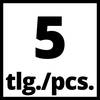 '5 szt.' czarnym drukiem na białym tle.
