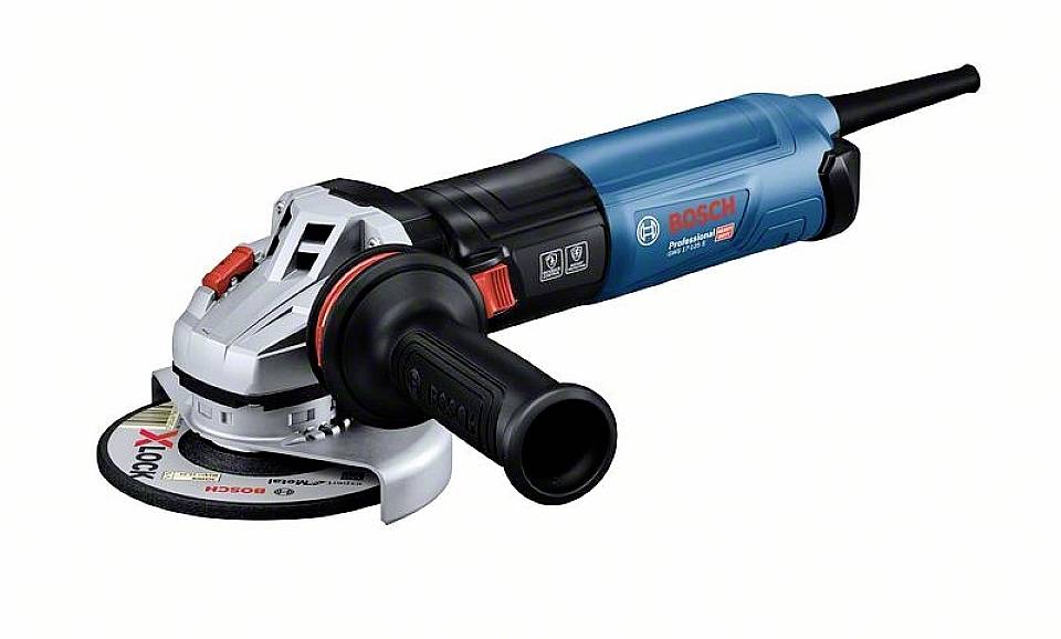 Кутова шліфувальна машина Bosch Professional GWS 17-125 S 0.601.7D0.300 потужністю 1700 Вт