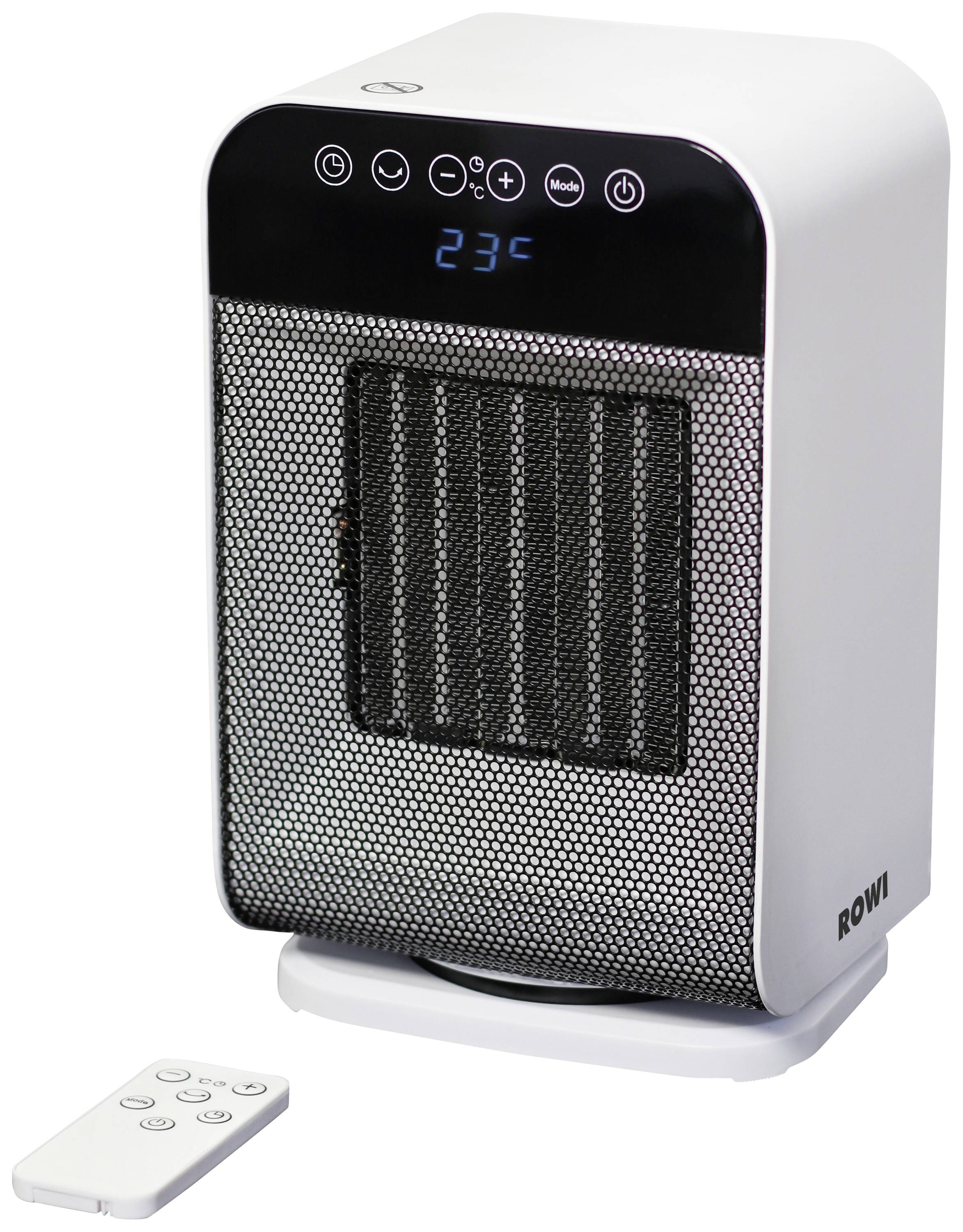 ROWI 1 03 03 0353 Керамічний вентилятор-обігрівач HKH 2000/2/1 ODT Premium 60 м³ білий, чорний