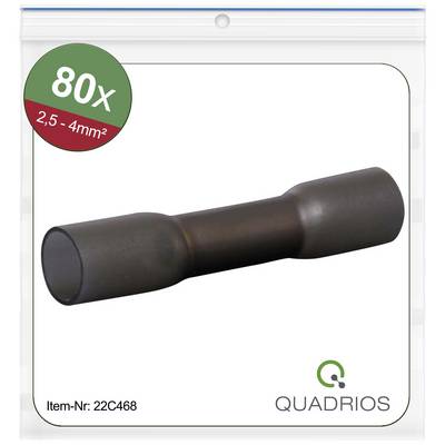 Zielony łącznik, 80 sztuk, odpowiedni dla przewodów 2,5 do 4 mm², numer produktu 22C468, marka QUADRIOS.