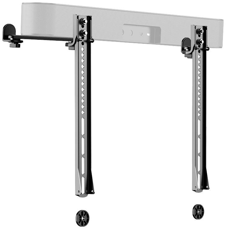 Uchwyt do soundbara, regulowany, umożliwiający bezpieczny montaż pod telewizorem lub na ścianie.