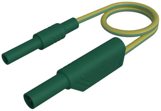 Hirschmann Test & Measurement MAL S WS-B 100/2,5 ge/gn Безпечний тестовий провід, безпечний роз’єм 4 мм, безпечний роз’єм 4 мм, на