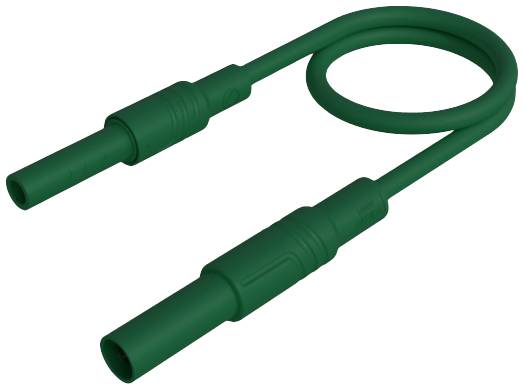 Вимірювальний дріт Hirschmann Test & Measurement MAL S GG-B 25/2.5 gn, захисний роз'єм чоловічий, 4 мм, захисний роз'єм жіночий, 4