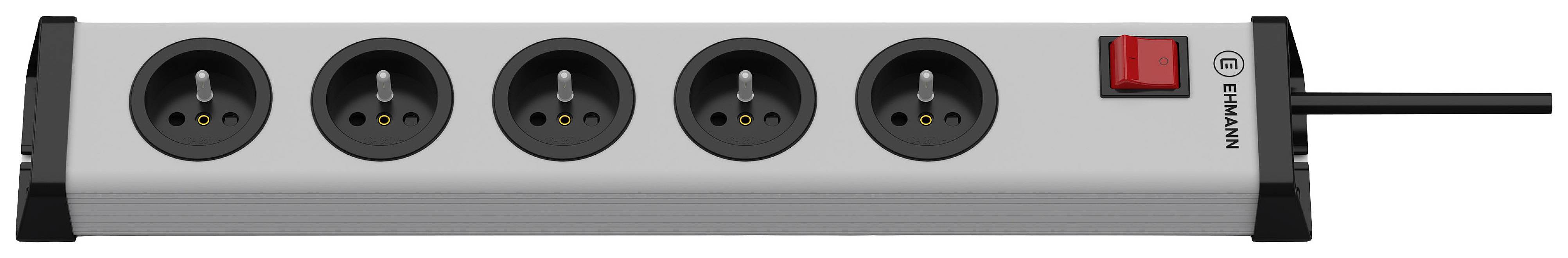 Подовжувач з вимикачем Ehmann 0201x02052303 Кількість розеток: 5