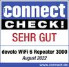 'Pieczęć connect pokazuje: devolo WiFi 6 Repeater 3000 otrzymał ocenę