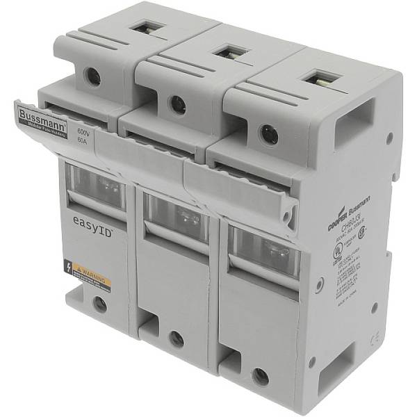 Eaton  CH60J3I  Uchwyt bezpiecznika  3-fazowy      3 styki  60 A    600 V  2 szt.