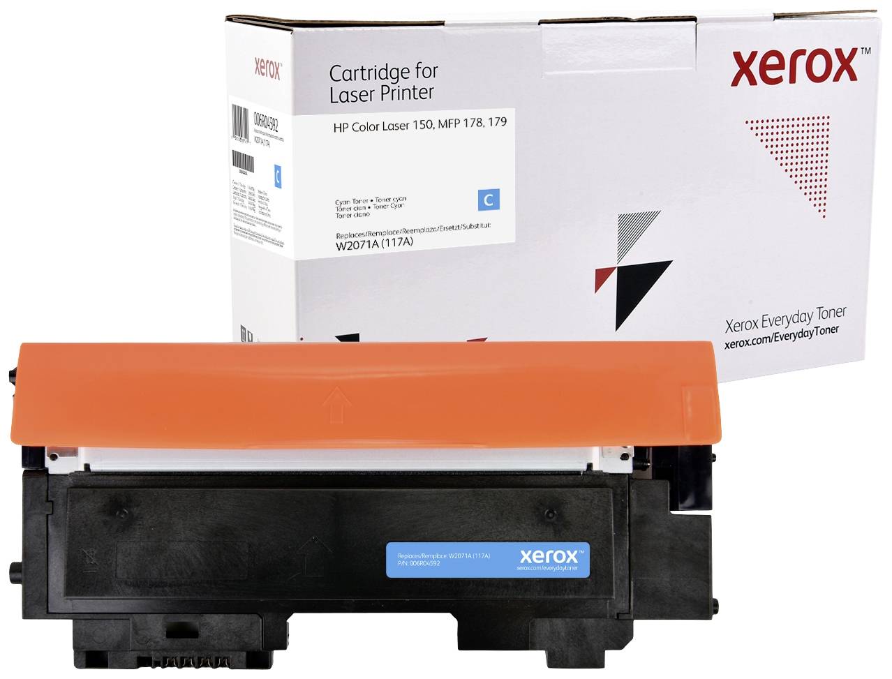 Замінний тонер Xerox HP 117A (W2071A) замінний блакитний 700 сторінок щодня 006R04592