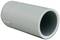 Szare rury PVC, które są otwarte z jednego końca. Są często stosowane w instalacjach hydraulicznych.