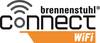 Logo 'Brennenstuhl Connect WiFi' z symbolem WLAN.
