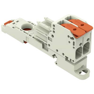 Szare obudowy złączy Molex z dwoma pomarańczowymi dźwigniami, znane z prostego podłączania przewodów w zastosowaniach elektrycznych.