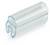 Przezroczysty, mały kawałek plastikowej rurki z otworem na jednym końcu; może być stosowany w zastosowaniach medycznych lub technicznych.