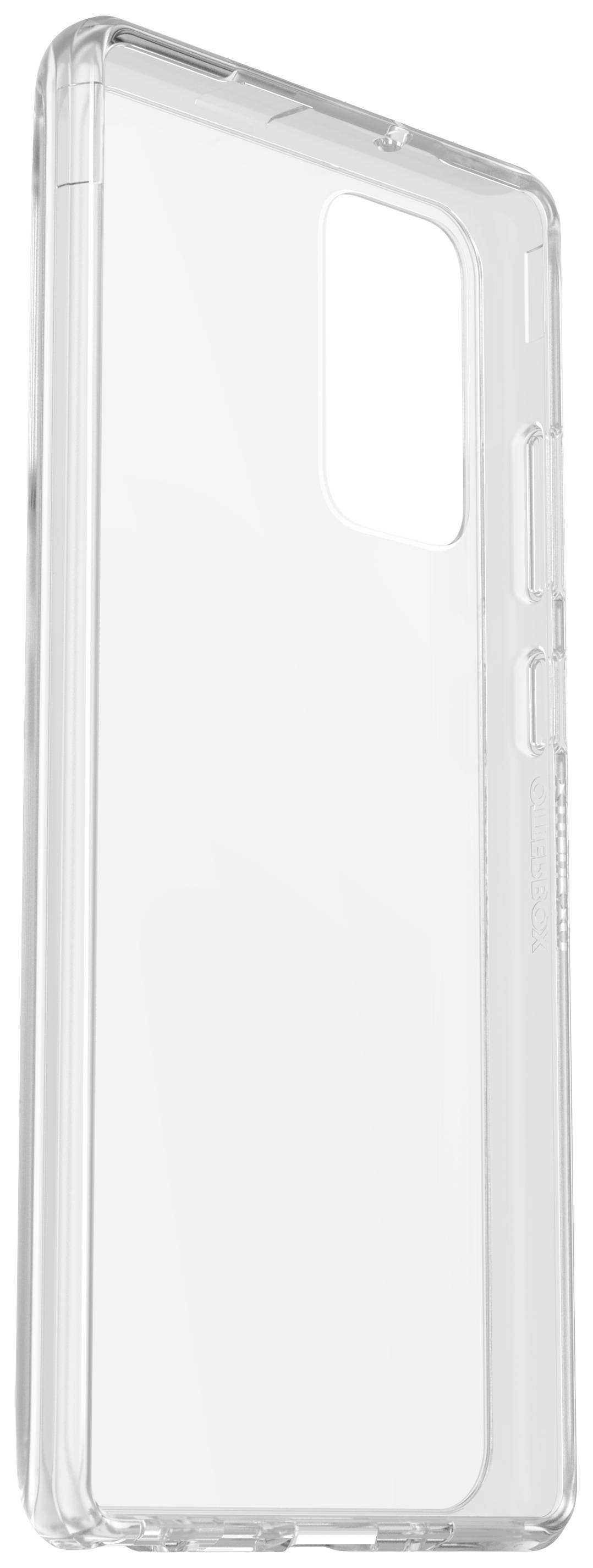 Przezroczyste etui na telefon wykonane z tworzywa sztucznego, zaprojektowane do ochrony smartfona, pokazane w ujęciu pionowym.