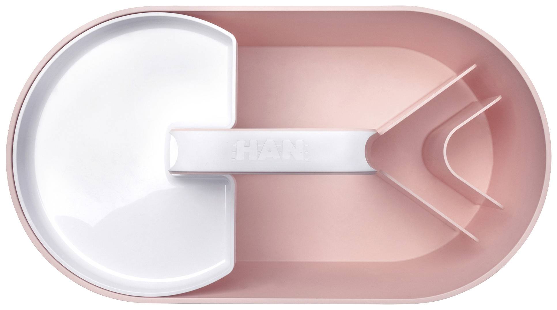 HAN LOFT 1200-86 Рожевий органайзер для столу Кількість відділень: 4