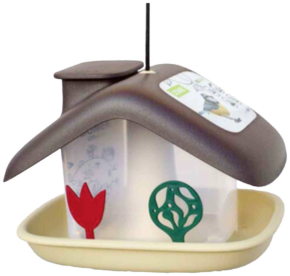 Plastia 1606970125 Voederhuisje voor vogels Bruin, Beige 1 stuk(s)