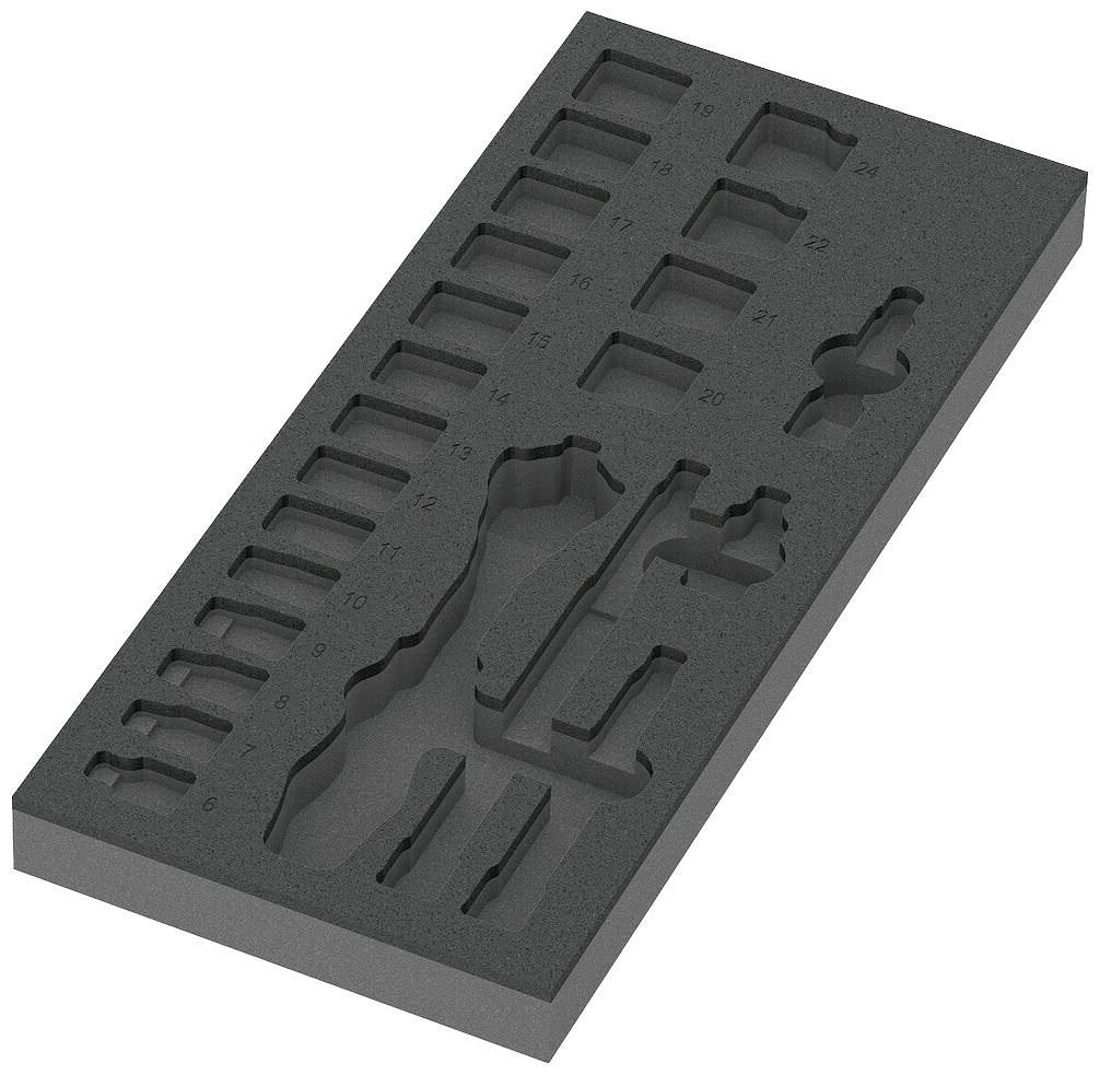 Wypełnienie piankowe Wera Zyklop 05137321001 Wymiary: (D x S x W) 172 x 392 x 30 mm