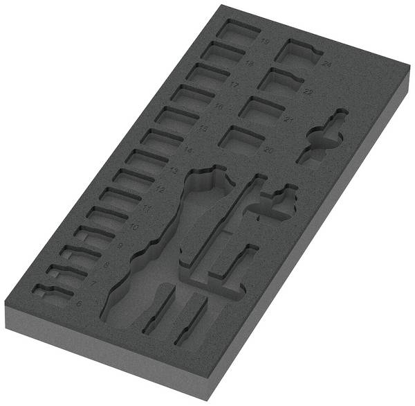 Wypełnienie piankowe Wera Zyklop 05137321001 Wymiary: (D x S x W) 172 x 392 x 30 mm