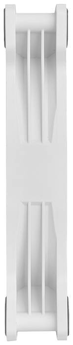 Biały, prostokątny uchwyt z tworzywa sztucznego z czterema kółkami w narożnikach.