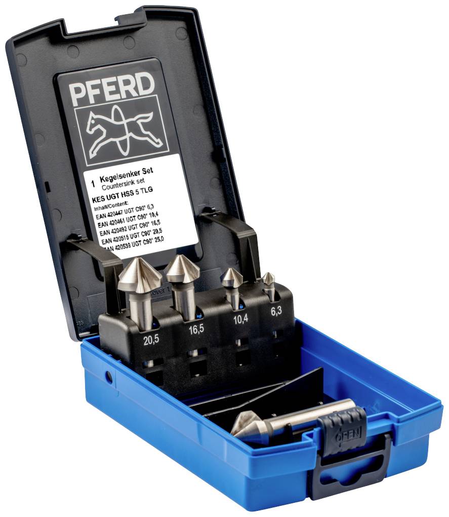 Набір зенкерів PFERD TOOLS SET UGT HSS DIN 335 C90° 5TLG 25202191 1 комплект