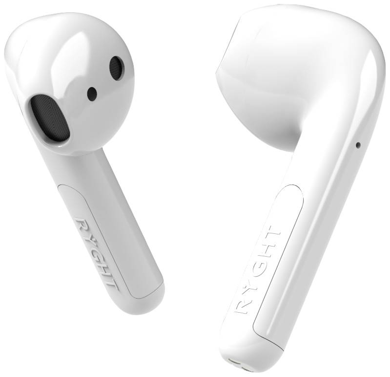 RYGHT WAYS2 Bluetooth стерео навушники-вкладиші з білим індикатором заряду батареї, гарнітура, футляр для перенесення, сенсорне ке