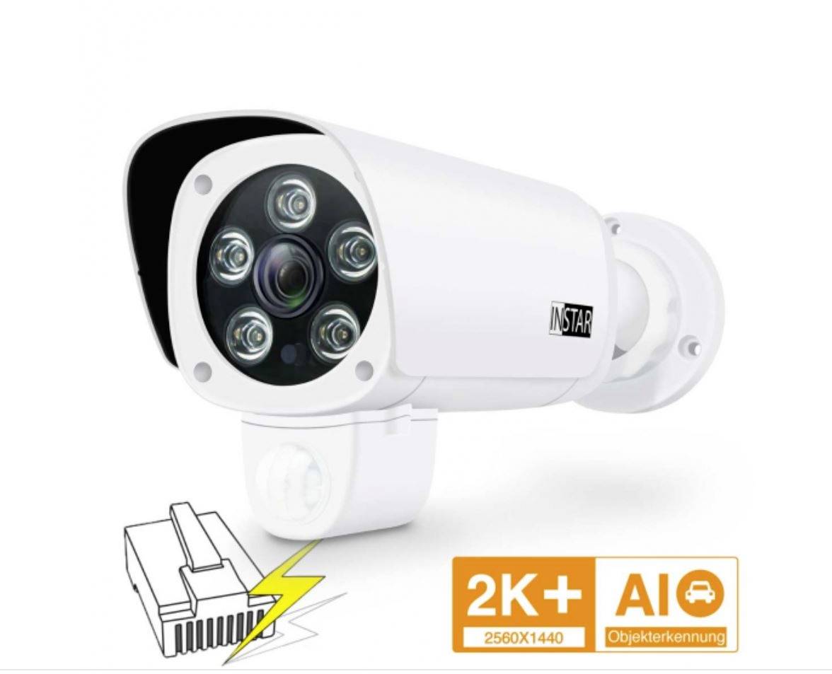 IP-камера відеоспостереження INSTAR IN-9408 2K+ LAN/POE ws 101667 LAN 2560 x 1440 пікселів