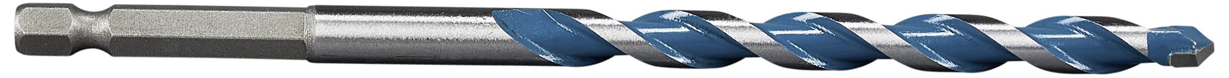 Wiertło metalowe z niebieskim wzorem spiralnym, odpowiednie do precyzyjnego wiercenia w różnych rodzajach metalu.
