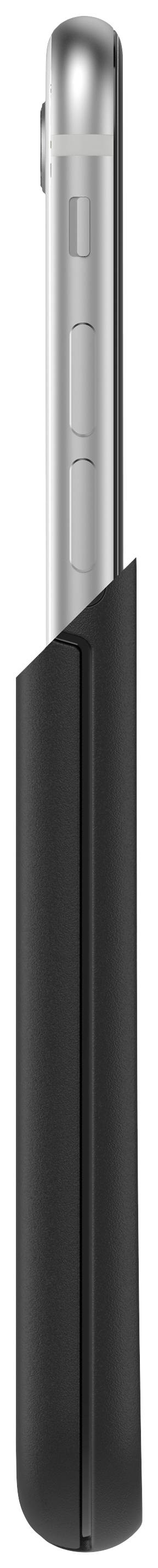 Srebrny cylinder z czarnymi, gumowanymi paskami, prawdopodobnie urządzenie lub akcesorium techniczne.