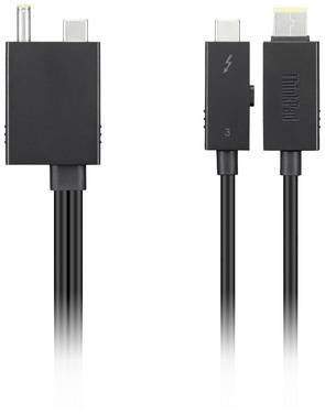 Kabel Thunderbolt™ 4 Workstation Dock Split Lenovo ThinkPad Tunderbolt 4 WorkStation Thinkpad zasilanie USB-C®, z funkcją ładowania