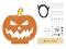 Elektroniczny zestaw do budowy w kształcie dyni z diodami LED, przewodami i komponentami elektronicznymi, gotowy do projektów halloweenowych.