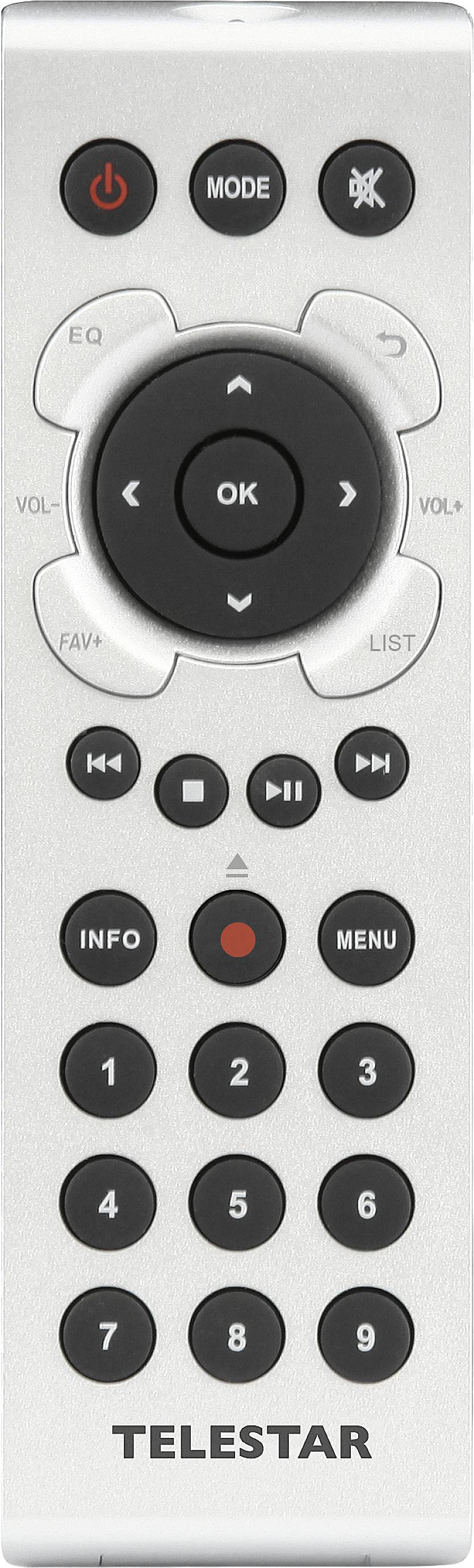 Радіоприймач із компакт-дисками Telestar DIRA S 32i CD DAB+, метрові хвилі (VHF), інтернет з пультом дистанційного керування, біли