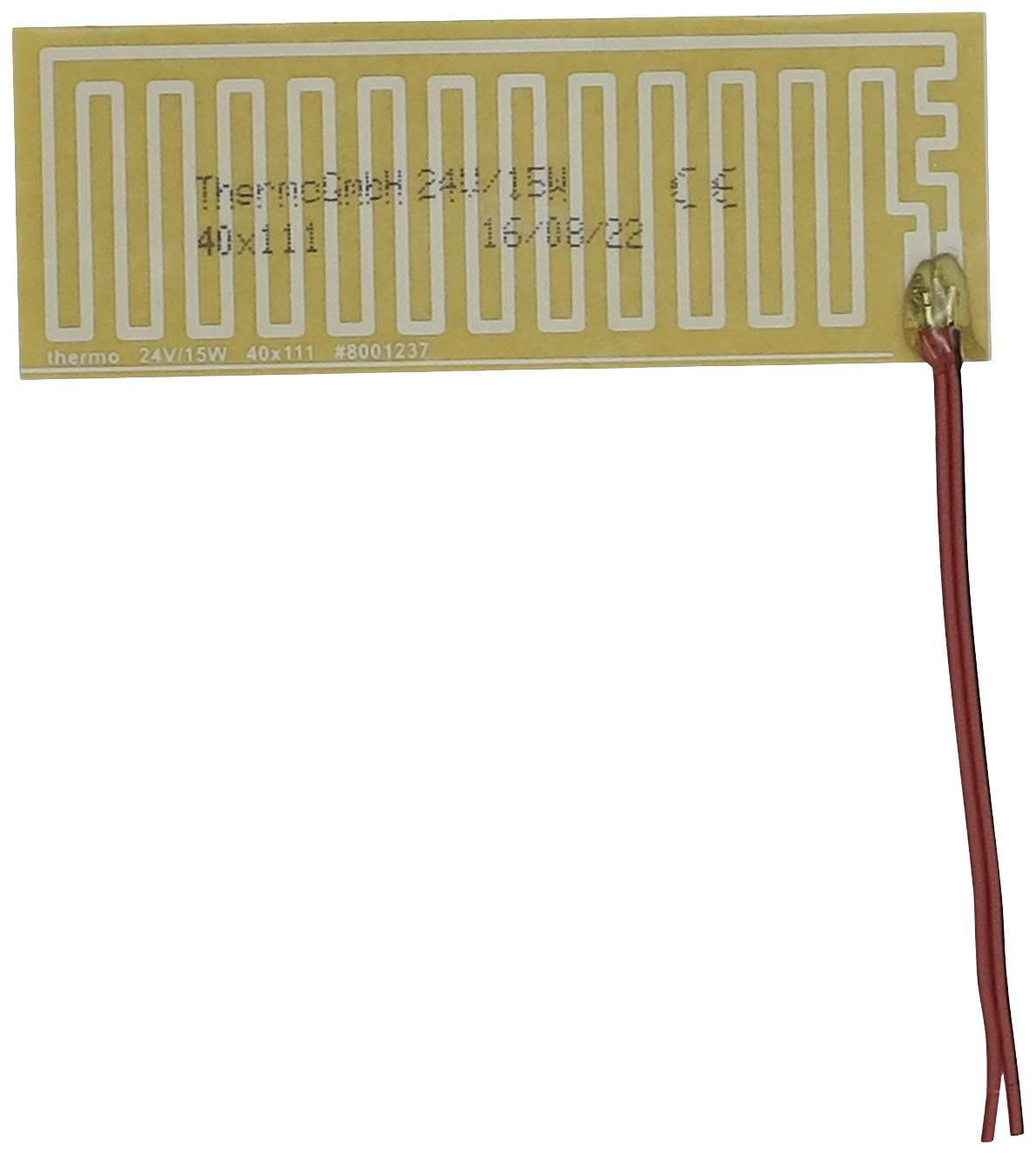 Нагревательная фольга Thermo TECH 2115577, 15 Вт, (Д x Ш) 111 мм x 40 мм