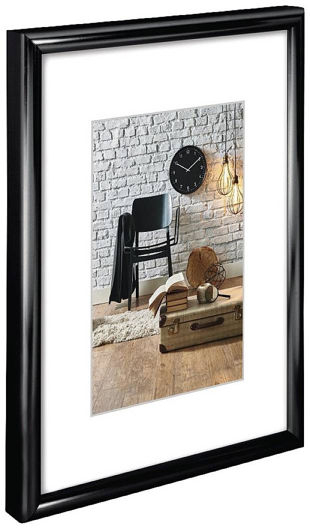 Змінна рамка Кріплення: підвіс Тип скла: оргскло Формат зображення: 15 x 20 см Ширина х висота профілю смуги приблизно: 9 x 17 мм 