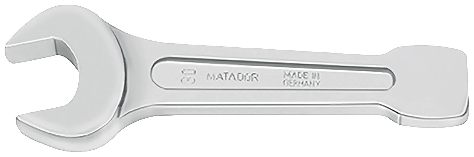 Srebrny klucz nastawny z napisem 'MADE IN GERMANY' oraz 'MATADOR'.